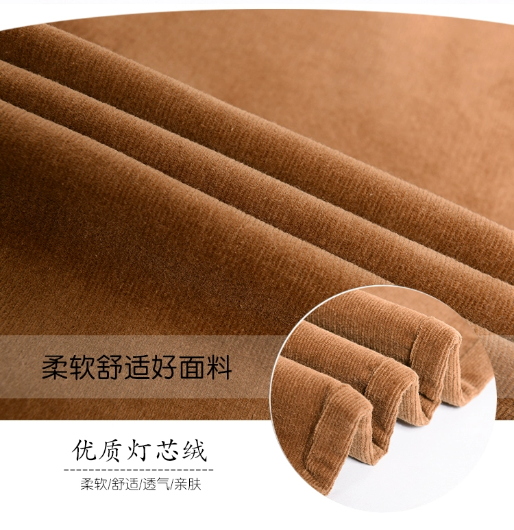 Quần nhung kẻ sọc là quần bút chì mỏng chân thường quần mùa thu đông mới cộng với quần nhung dày nhung dài