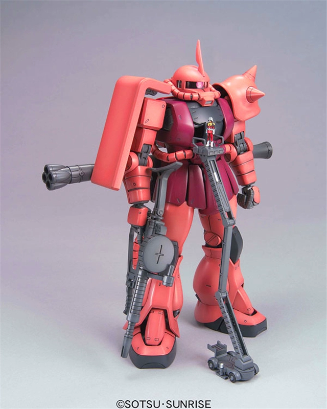 Bandai Gundam lắp ráp mô hình MG 1/100 Chara dành riêng Zaku II Red Zaku 2.0 Zaku - Gundam / Mech Model / Robot / Transformers