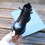 Martens, детские кожаные демисезонные утепленные короткие сапоги в английском стиле, ботинки для мальчиков, воловья кожа, в британском стиле, мягкая подошва