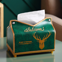 European creative home tissue box living room bedroom coffee table desktop simple drawing paper box high-end light luxury table paper