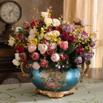 European style retro ceramic vase creative luxury home living room coffee table TV cabinet ornaments hotel high-end decorations