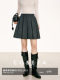 Cokeya/Winter Edinburgh~ Thickened Twill Wool Pleated Skirt for Women, Spring High-Waisted Slimming Skirt Pants