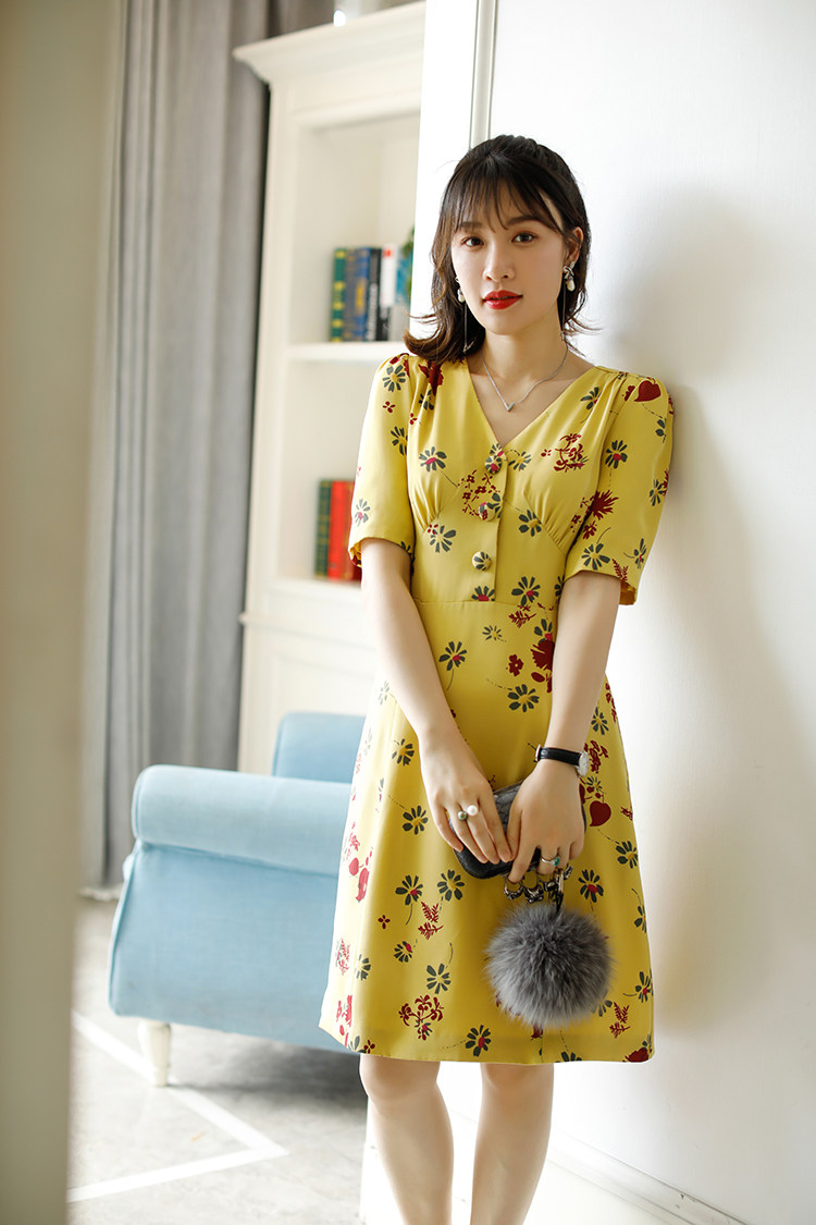 En light luxury custom light lemongrass ~ show white thickening 40 mommi max customer for silk dress women summer