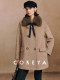 Cokeya/Gentle Lady~100% Cashmere Fur Integrated Velvet Tie Scarf Warm Scarf for Women Winter
