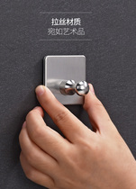  IKEA 304 stainless steel kitchen hook strong viscose hook household wall hanging wall punch-free hanging hook row hook