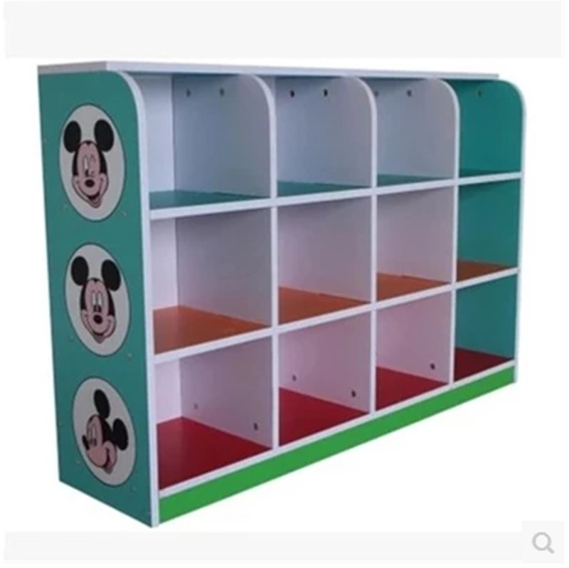 Kindergarten School Bag Cabinet Children Composition Toy Shoes Cabinet Miscellaneous Cabinet Wooden Toy Rack Containing Cabinet Special Price