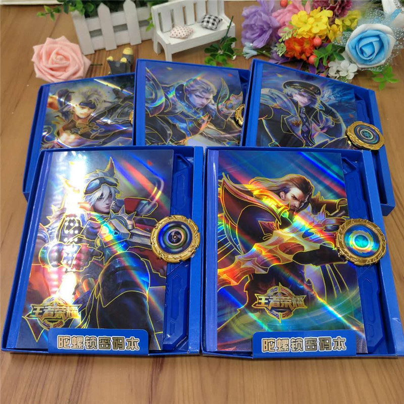 King glory code lock diary hard box creative coloring page primary school boy notebook with lock notepad