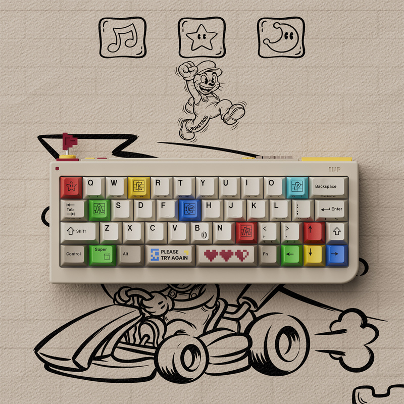 80Retros Gb40 Pixel Limited Edition Retro Custom Mechanical Keyboard Un未成年 Keyboard