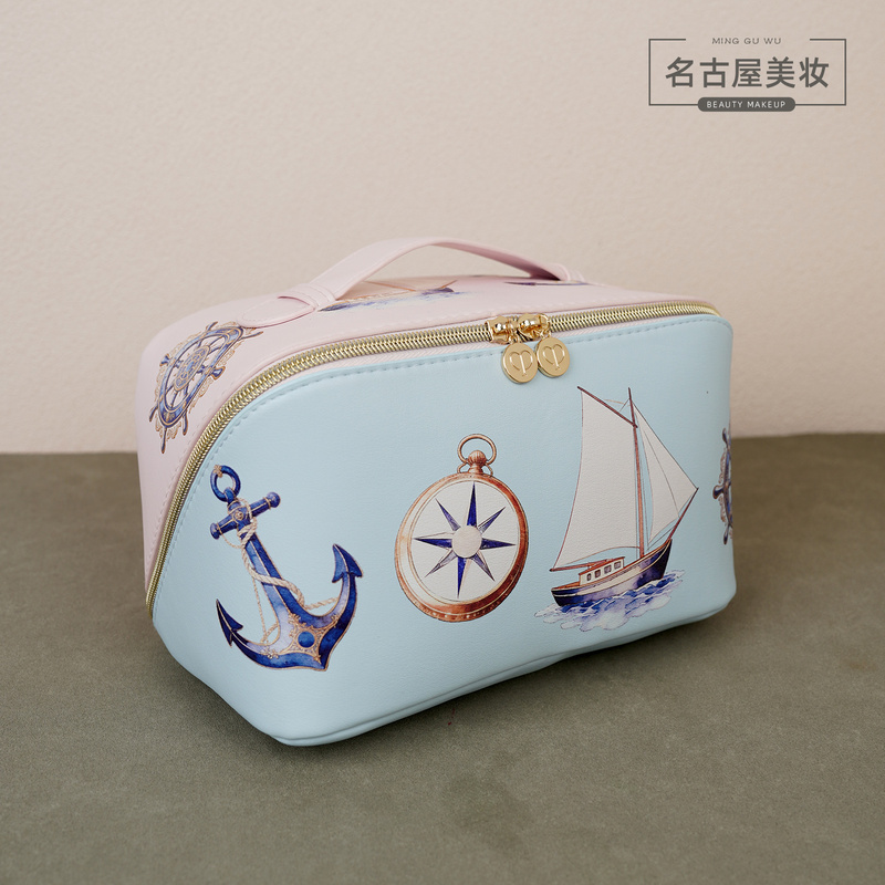 Cpb Skin Key Nautical Print Handbag New Cruise Limited Edition Large Capacity Storage Makeup Bag Cpb Skin Key Nautical Print Handbag New Cruise Limited Edition Large Capacity Storage Makeup Bag