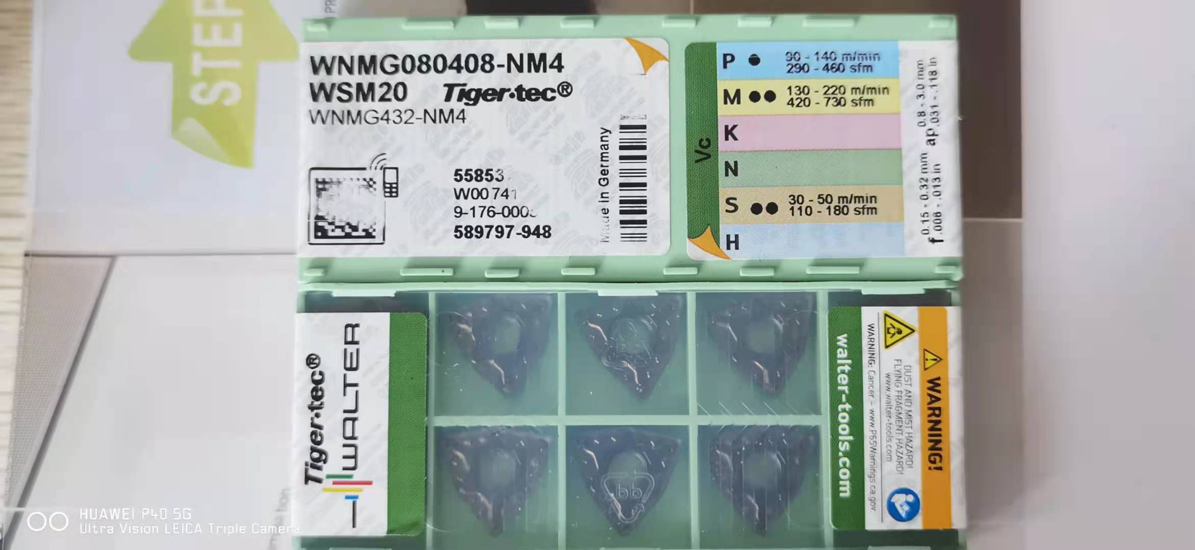 Walter numerical control blade WNMG080408-NM4 WSM20 machined steel stainless steel heat resistant alloy