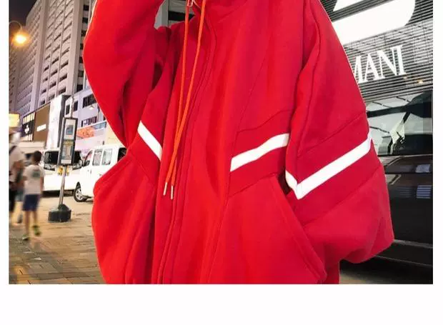 Mùa thu và mùa đông phong cách Hàn Quốc chic áo khoác lỏng xu hướng nam hip hop hoang dã cộng với áo len nhung bf đứng cổ áo đồng phục bóng chày