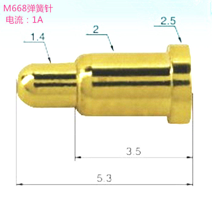 pogopin phone connector antenna thimble cathode signal contact pin charger spring pin 2 5 * 5 3