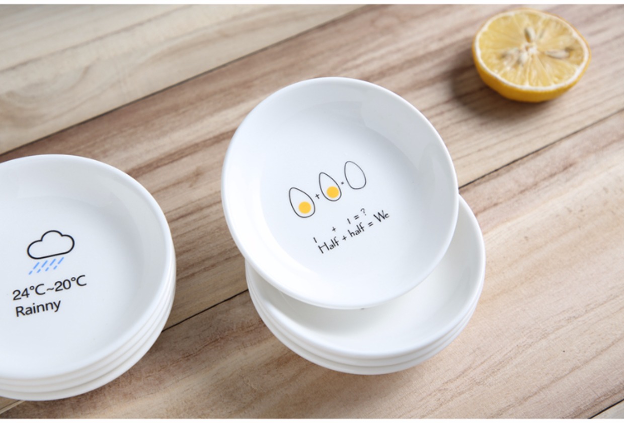 Sáng tạo nước sốt món ăn món ăn gốm sứ gia vị món ăn gia vị đa năng đồ ăn nhẹ món ăn nhỏ - Đồ ăn tối dĩa inox