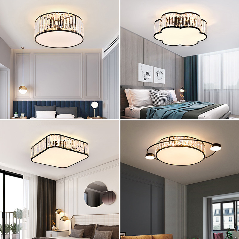 Crystal Suction Dome Light Nordic Light Lavish Creative Bedroom Dining Room Lamp Postmodern Minimalist Children's Book Room Net Red Lamps