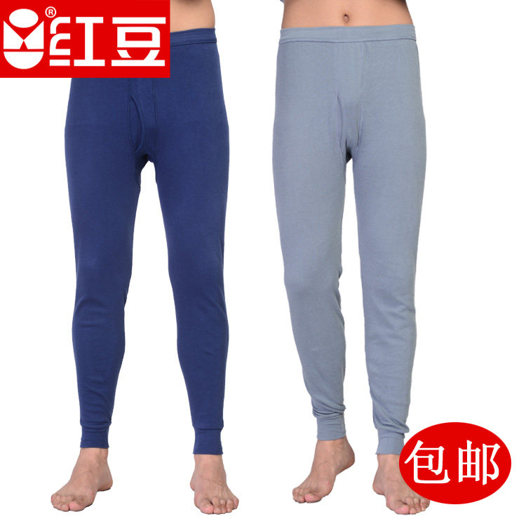 Red Bean Men Style Increased Fatty Code Single Piece Single Strip Pure Cotton Full Cotton Sanitary Pants Sanitary Pant Pants Tampon Trousers Warm Pants