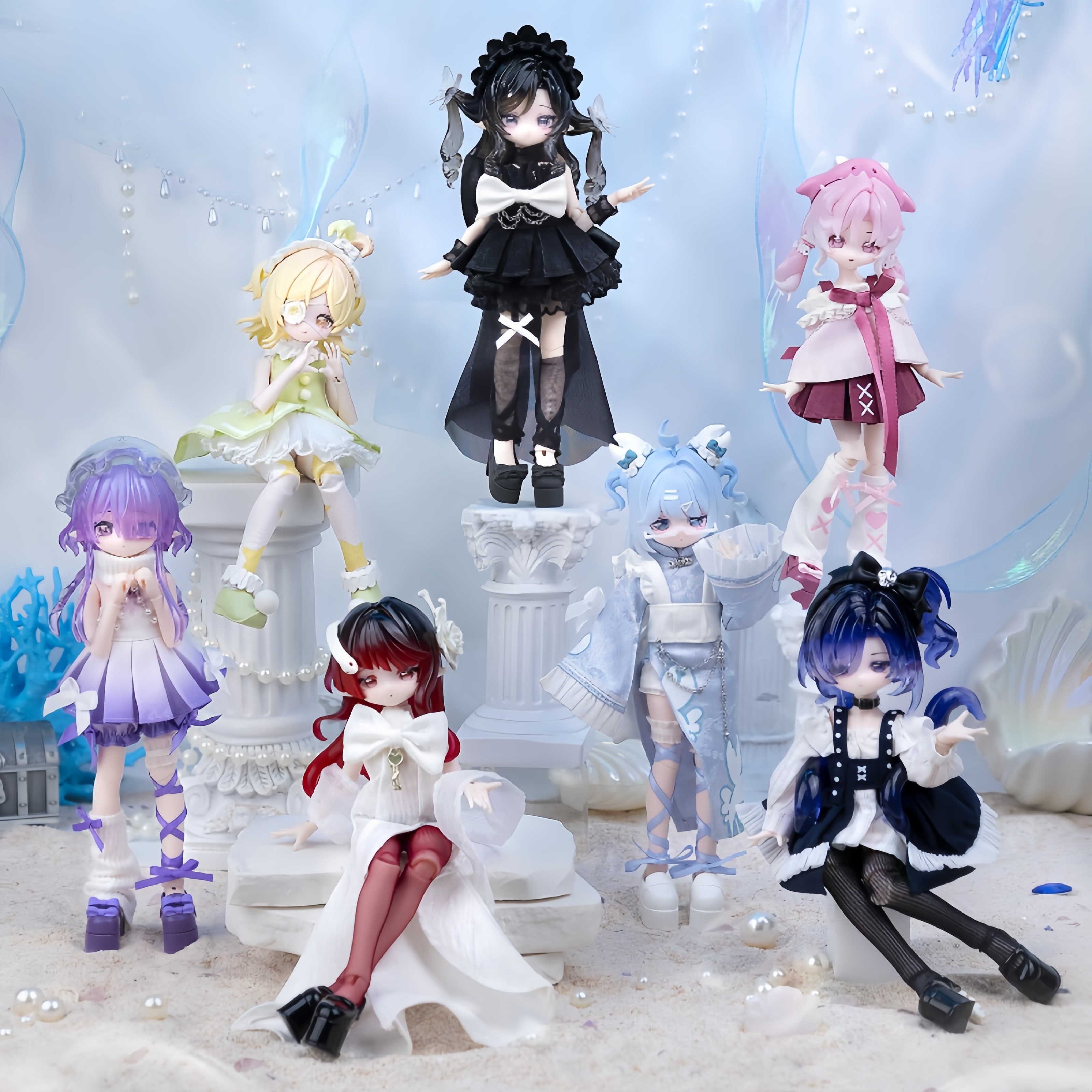 Spot COME4FREE Rice sweet Ocean gem blind box- 8-точечная подвижная кукла второго поколения, одевающаяся в стиле BJD, кукла ручной работы Изображение 1