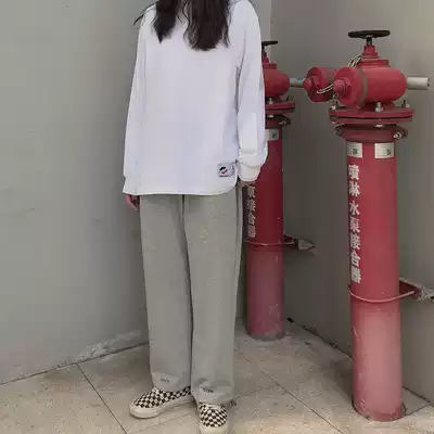 SDCPCCBB 2020 autumn and winter tide brand printing two-color sweatpants men and women couples national tide drawstring pants trousers