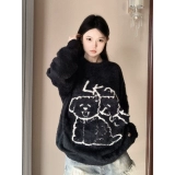 Демисезонный свитер подходит для мужчин и женщин, лонгслив для влюбленных