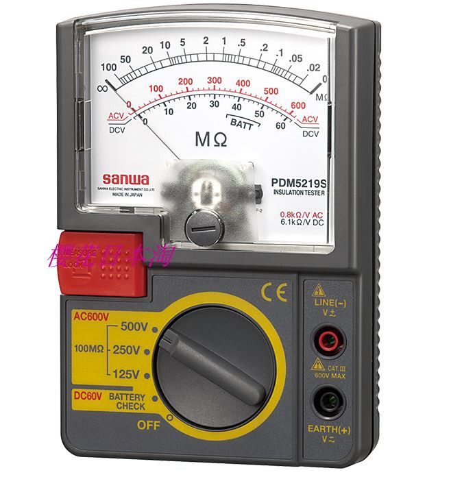 Japan's new SANWA PDM 5219S Pointer Insulation Resistor Measure Other Inquiries