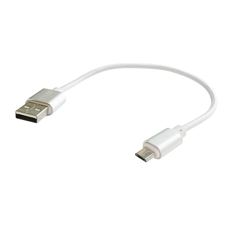 Micro USB Android Universal Phone Data Cable Nylon Metal Braided Charging Cable