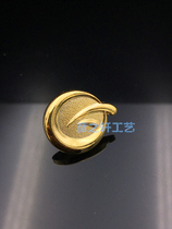 Tianan badge Life badge Tianan Insurance Company logo pure copper plated 24k gold badge custom made spot