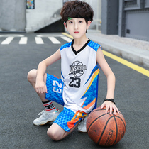 Boy Clothing Boy Summer Clothing 2022 New CUHK Child Casual Vest Suit Children Sports Basketball Clothes Two Sets Eben