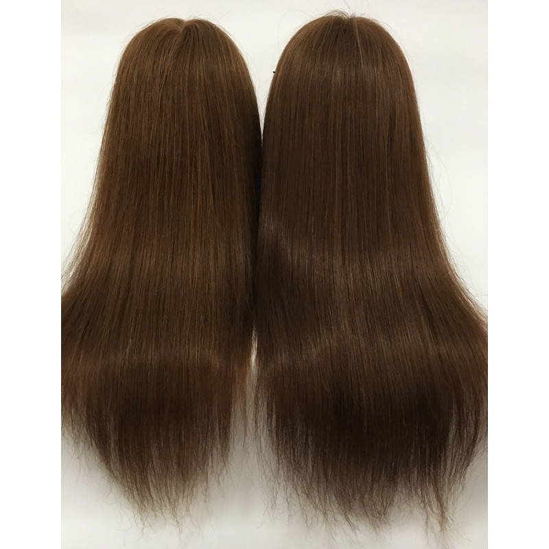 Full real hair model head practice hot dyeing and beauty hair curly head can be bronzed percentily fake human head model head