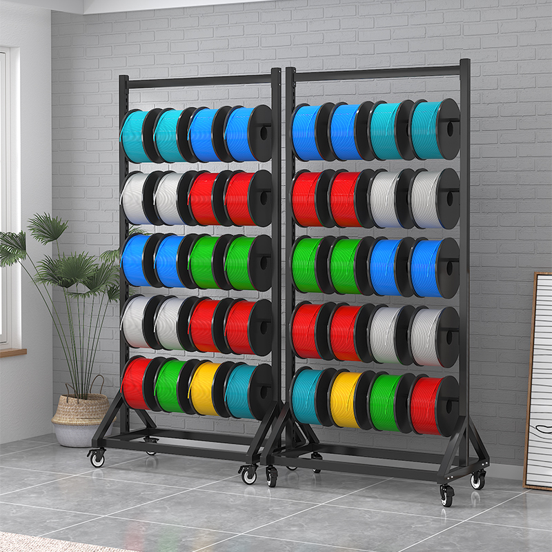 Cable Reel Release Rack, Wall-Mounted Wallpaper Mobile Air Duct Storage and Organizing Rack, Electrician Fiber Optic Network Cable and Wire Placement Rack