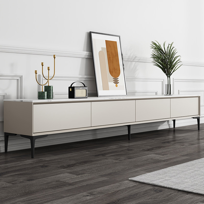 Rockboard Tea Table TV Cabinet Combined Willpower Minimalist Modern Minimalist small family Living room Baking Varnish Home TV enclosure