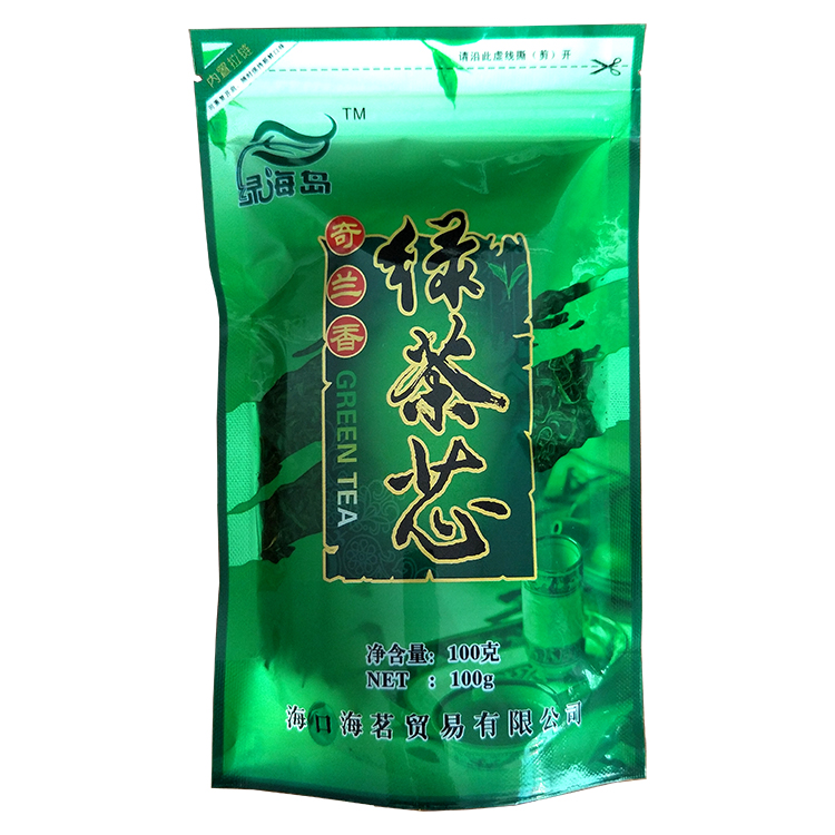 Green Island green tea core Qilan Fragrant green tea core bagged 100g Hainan specialty cloud tea