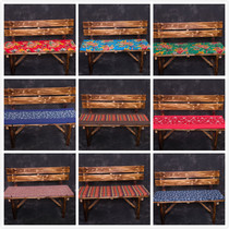 Cotton linen benches cushions farmhouse Happy National Wind Farm tea house Long cushion pit Bar cushion Wuzhen Lanku Great flower