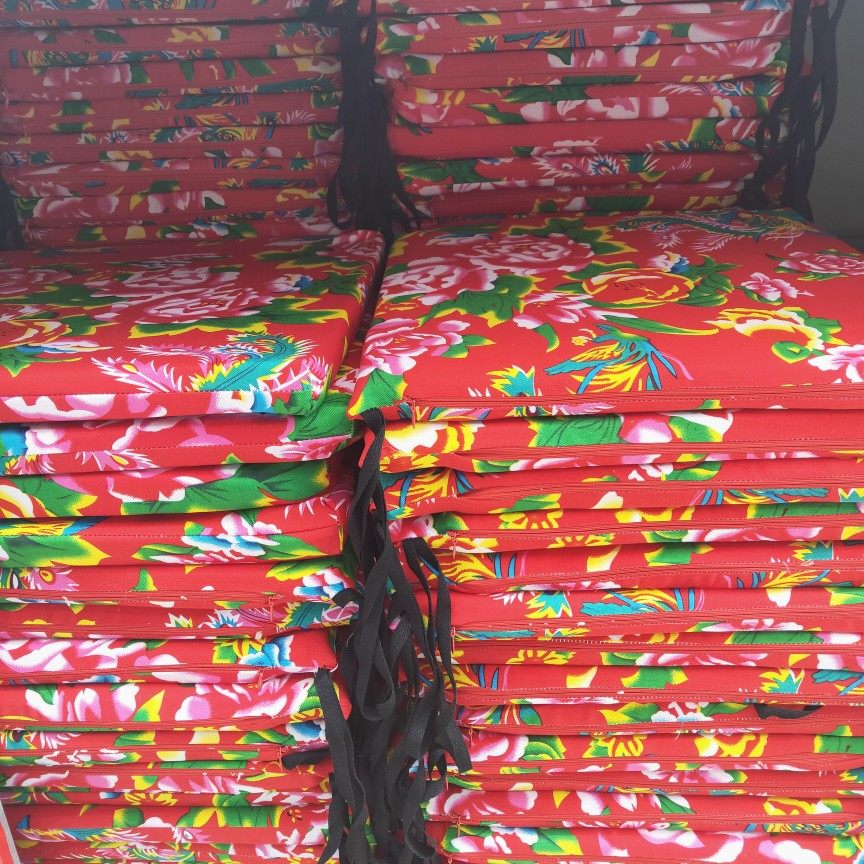 Cotton Numb Garden Northeast Large Flower Ethnic Wind Cushions Leisure Farm Chairs Mat Dining Room Hotel Tea Gallery Thickened Cushion