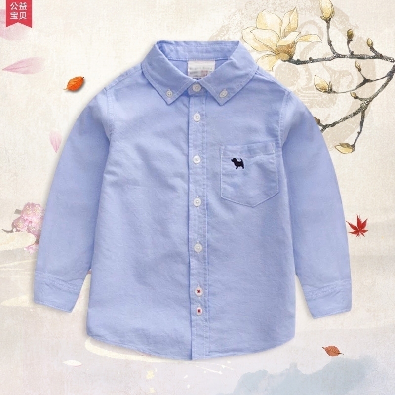 Children's shirt boy long sleeve 2022 new autumn winter personality paired with sweater for a family of three female babies