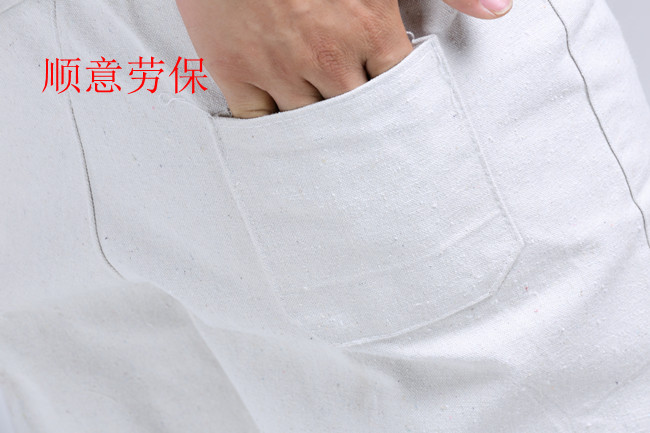 Hàn điện phù hợp với nam giới phù hợp với overalls vải tốt thợ hàn màu trắng quần áo vải dày dày chịu mài mòn có thể in