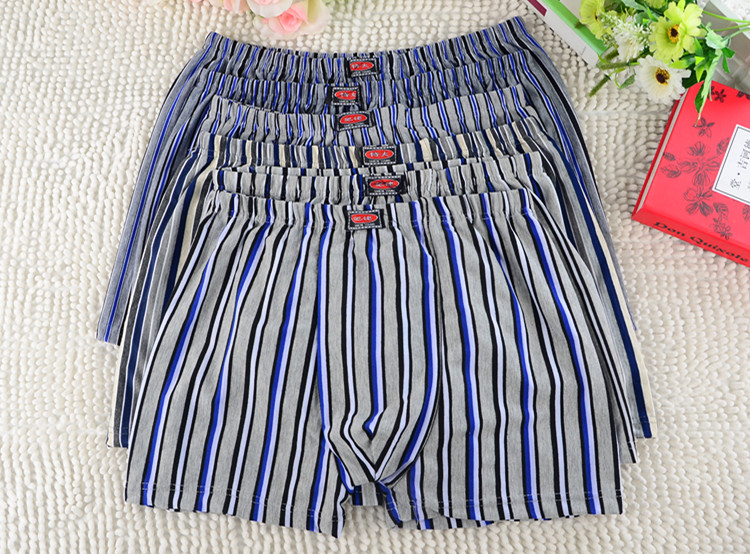 5 người đàn ông của phẳng chân đồ lót cotton cao eo siêu kích thước lớn boxer shorts head trung và cũ tuổi bốn góc lỏng