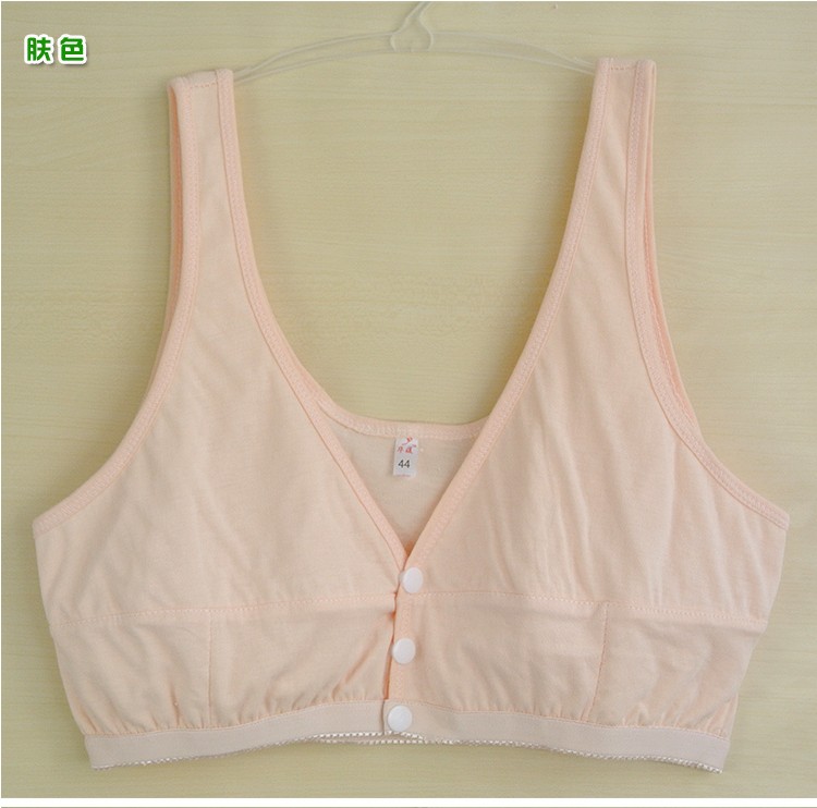 Áo thun cotton trung niên và cao tuổi khóa trước áo mẹ không có vòng thép mỏng áo ngực cũ XL vải lót nữ áo lót big size
