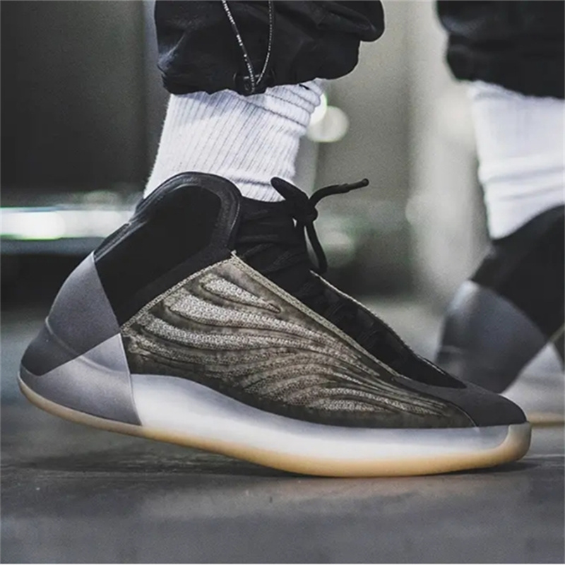 Adidas/Adidas Yeezy Qntm Amber Men's and Women's Coconut Casual Sports Basketball Shoes Gx1331