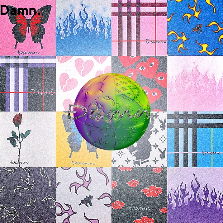 DAMN skateboard sandpaper ins The same butterfly rose spark shadow double-up long board perforated coarse sand color sand