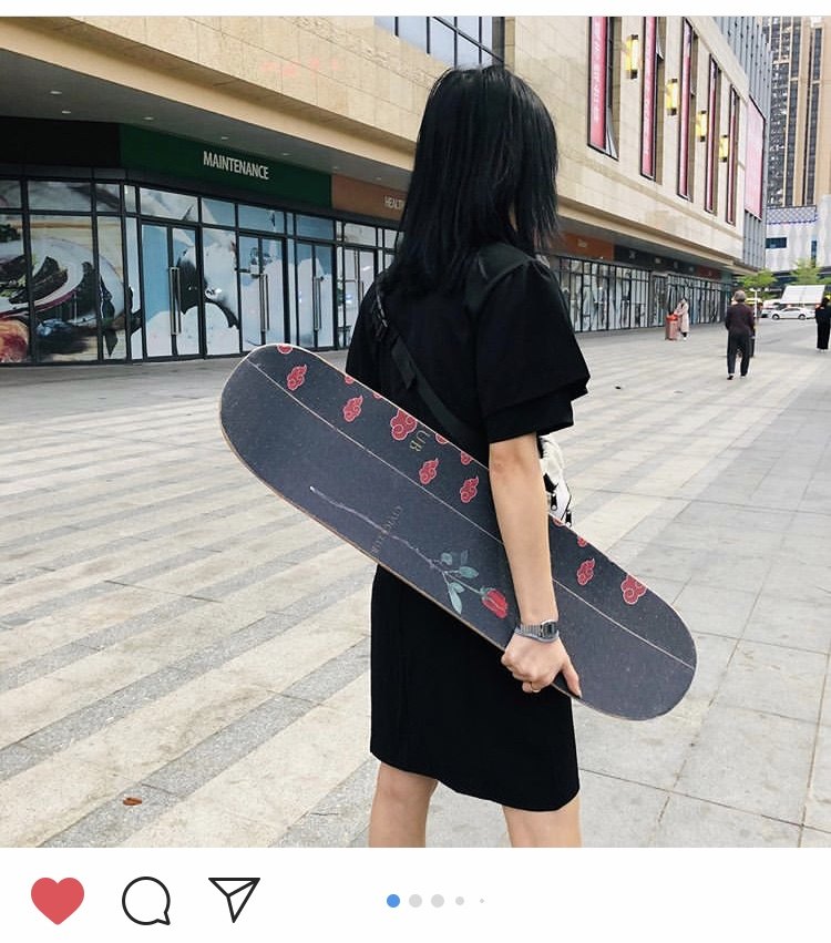 Ðamn DAMN Skateboard Sandpaper Rose Sand Paper Fire Shadow Black Rose Double Teething Board Stomata Sand