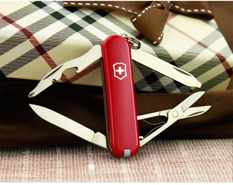 Victorinox Swiss Army Knife 58 MÉT Gốc Chính Hãng Hạnh Phúc Đỏ 0.6363 Đa chức năng Gấp Công Cụ Thụy Sĩ Dao