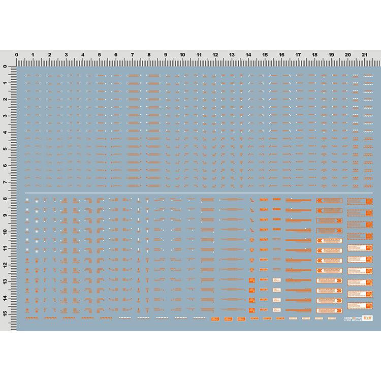 (EVO)MG 1:100 NC05-O HIQ Style General Warning (Super Original Size) Dedicated Water Decal