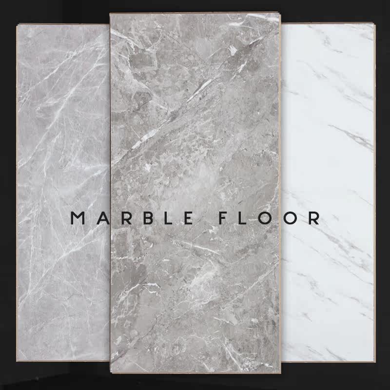 Cement Veins Grey Marble Floor Reinforced Composite Floor Industrial Wind Eurostyle Parquet Large Board Antique Wood Flooring