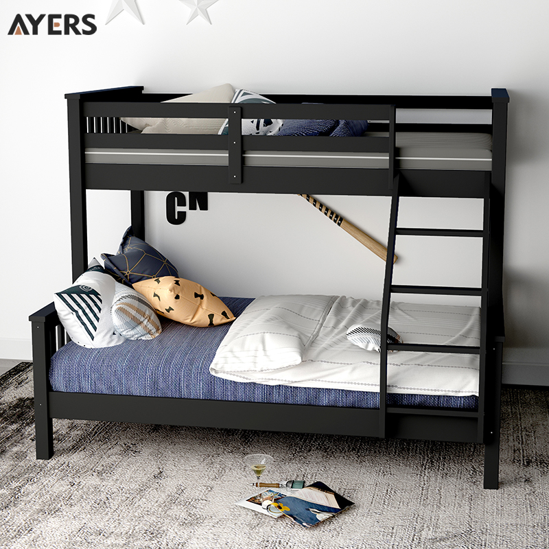 Solid wood mother-son bed Upper Bunk Bed Twin Beds Children Twin Beds Adults Bunk Beds Versatile Combined Bed