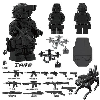 Compatible with Lego Military Building Blocks, Delta Action Minifigures, Weilong Jiaolong Squad Models, Children's Building Block Toys