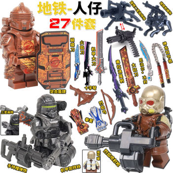 Peace Elite Pubg Building Block Figures: Flame Trooper, Xuanyuan Black Eagle, Level 7 Set, Power Mecha, Tail Spike Toy