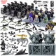 Military Special Forces Building Blocks Minifigure Anti-Aircraft Cannon Desert Base Battlefield Special Forces Assembled Educational Boy Toy