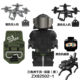 Delta Force Corrosion Gold Rose Veyron Dragon Special Forces Swat Miniature Figure Assembling Puzzle Building Block Toy