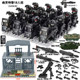 Military Minifigure Building Blocks Base Swat Equipment Robot Dog Airplane Boy Educational Armed Assembly Toy War Wolf