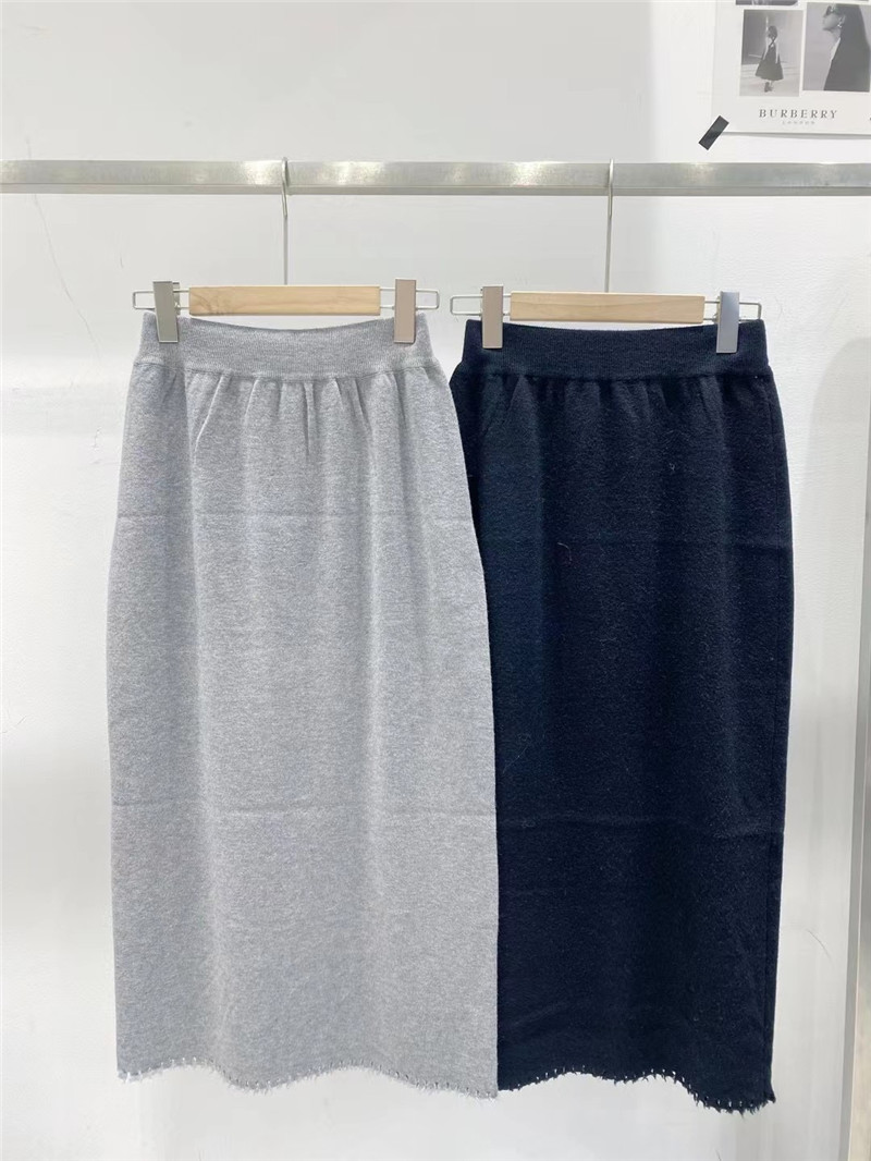 TD Korean version of all-match thin elastic high waist hip skirt 2021 new cashmere knitted fringed skirt women