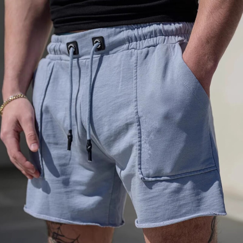 Youngla Summer American-Style Four-Quarter Length Shorts That Don'T Reach the Knee, Men's Casual Running Fitness Training Sports Training Shorts